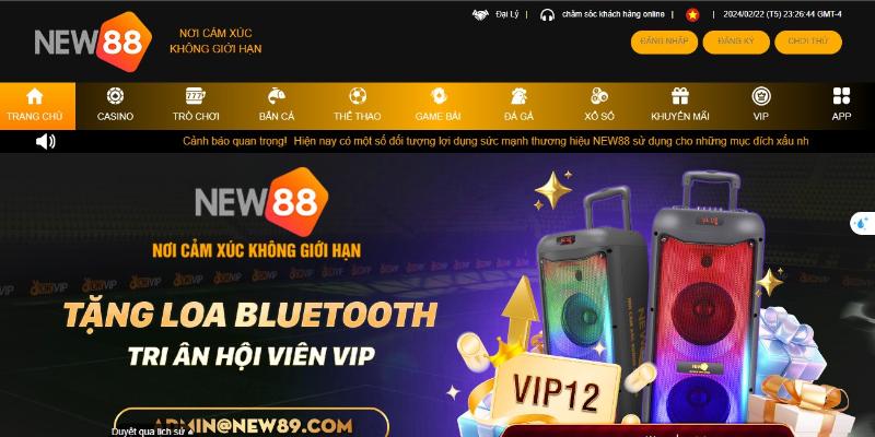 Địa chỉ giải trí online uy tín NEW88